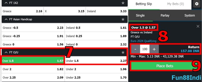 what does over under 1.5 mean in betting step 3